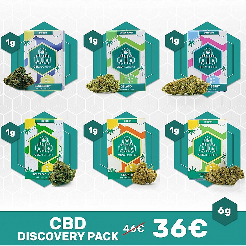 CBD Alchemy CBD Discovery Pack (6 gramos)