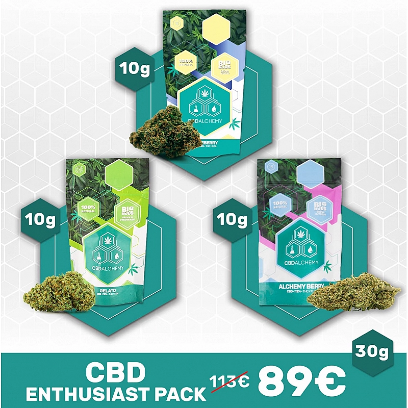 CBD Alchemy CBD CBD CBD Enthusiast Pack (30 gramos)
