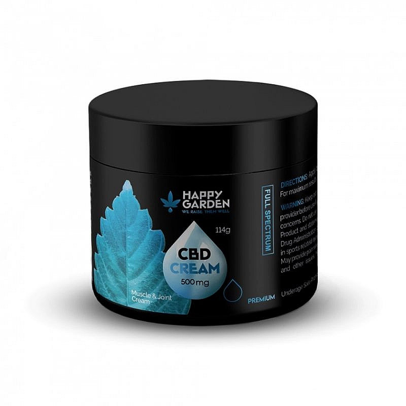 Happy Garden CBD Crema de CBD para músculos y articulaciones – 500mg