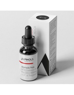 Alpinols Aceite CBD 6% para perros con aceite de salmon10 ML