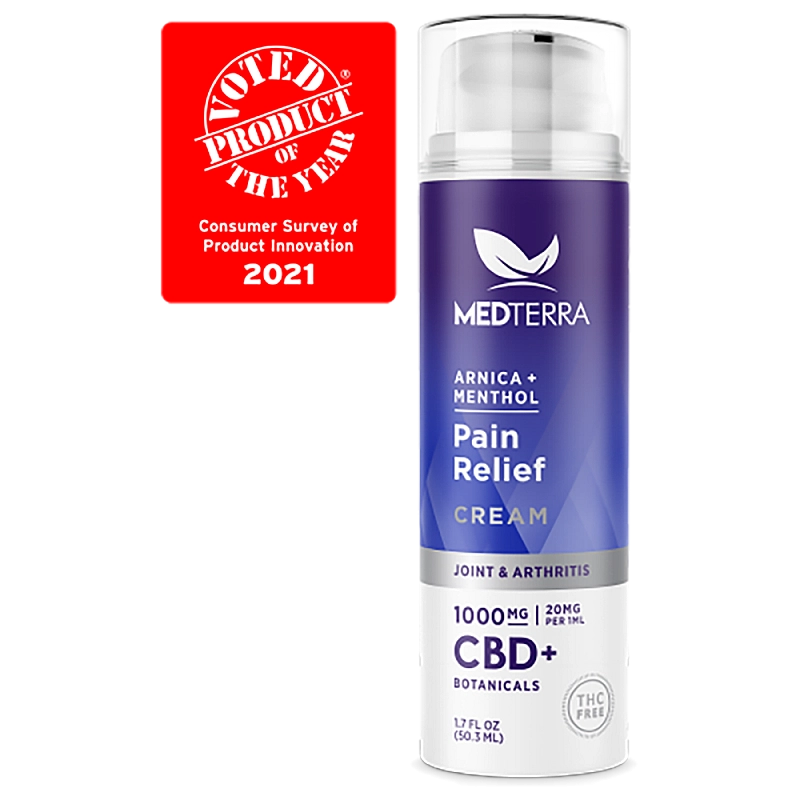 Medterra CBD Menthol Pain Relief Cream, 1000mg, 50ml