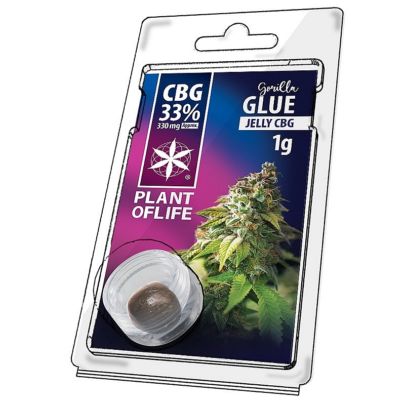 Plant of Life JELLY 33% CBG GORILLA GLUE 1G