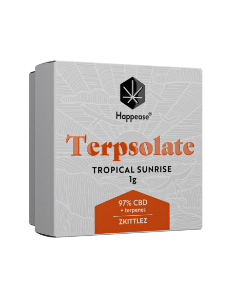 Extracto o resina CBD Happease Terpsolate formulacin TROPICAL SUNRISE. 97% CBD y terpenos (1g)