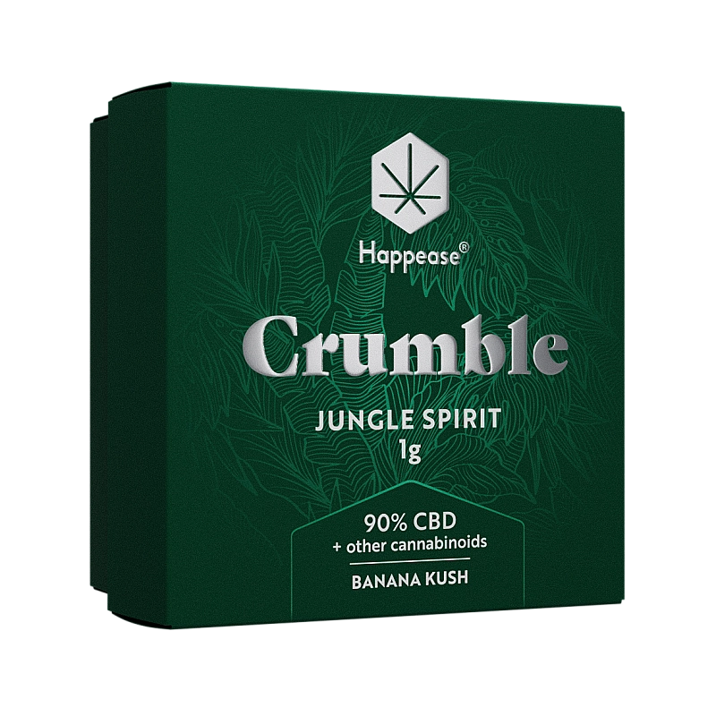 Extracto o resina CBD Happease Crumble formulacin Jungle spirit. 90% CBD + otros cannabinoides y terpenos  (1g)
