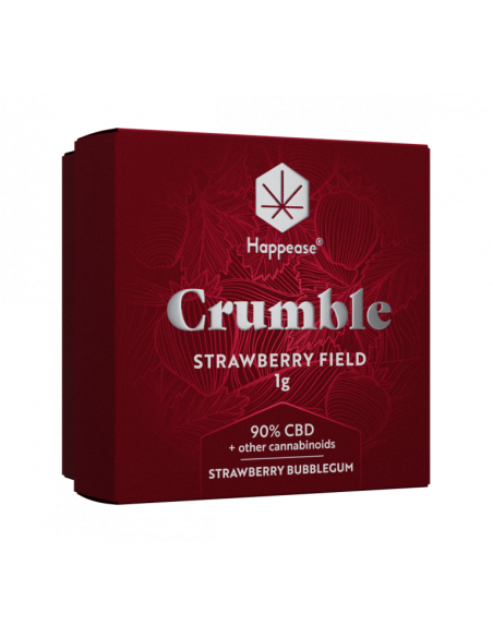Extracto o resina CBD Happease Crumble formulacin Strawberry Field. 90% CBD + otros cannabinoides y terpenos  (1g)