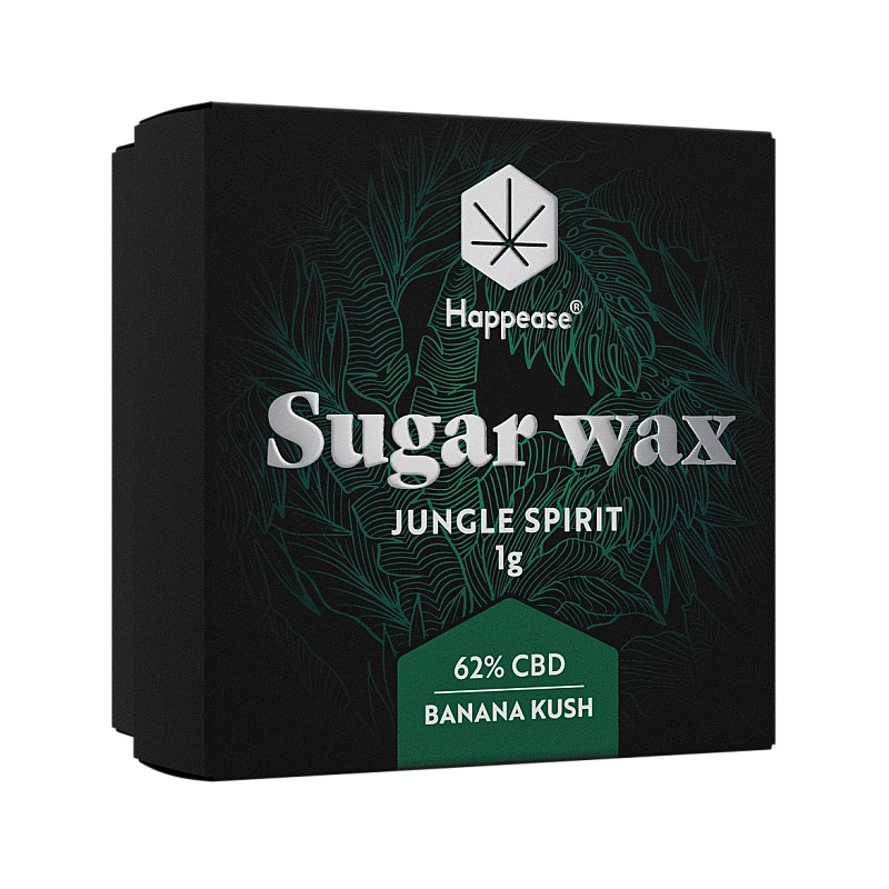 Extracto o resina CBD Happease Sugar wax formulacin JUNGLE SPIRIT. 62% CBD  (1g)