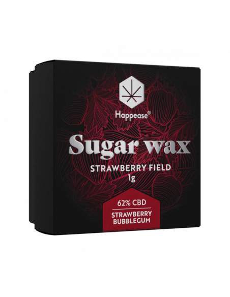 Extracto o resina CBD Happease Sugar wax formulacin STRAWBERRY FIELD. 62% CBD  (1g)