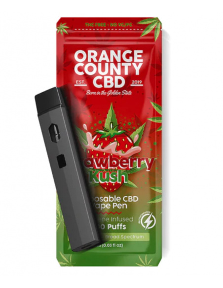 Orange County CBD Pod Desechable Strawberry Kush 600mg x 1ml