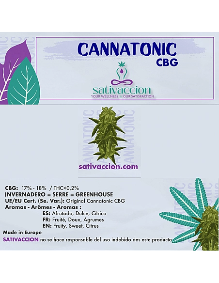 Sativaccion Flores CBD CANNATONIC CBG
