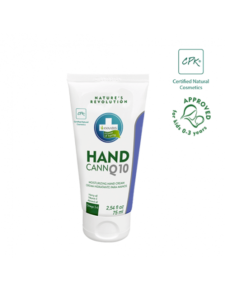 Annabis Handcann Q10 Crema de manos natural de cáñamo hidratante y regeneradora